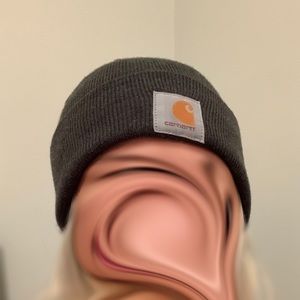 Gray Carhartt beanie practically new